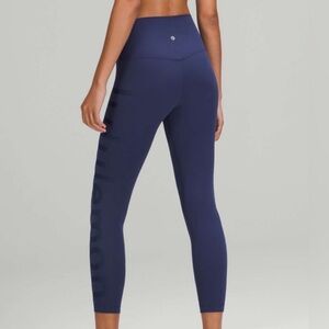 lululemon athletica align blue graphic leggings